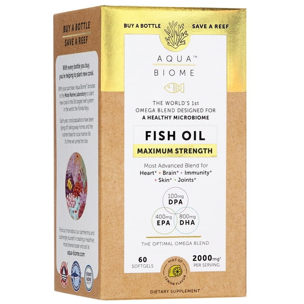 Aqua Biome by Enzymedica, Fish Oil Maximum Strength, Complete Omega 3