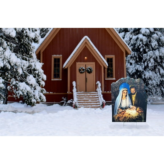 Christmas Nativity (Gelsinger) - OUTDOOR Yard Sign 32" x 26"
