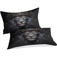 thumbnail image 2 of Lion of The Crown Collection Bedding Sets Patterned Soft Anti-fade Breathable 3D Printing Lion King Duvet Cover Set Fashionable Design, Suitable for Teenagers And Adults,, 2 of 5