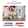 thumbnail image 7 of Feishell Hybrid Armor Phone Case for Samsung Galaxy S25 Edge,Military Grade Shockproof 360 Rotatable Metal Ring Holder Kickstand Support Magnetic Car Mount Dual Layer Protective Phone Cover,Gold, 7 of 7