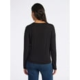 thumbnail image 3 of Sofia by Sofia Vergara Women's Crewneck Tee with Long Sleeves, Sizes XS-XXXL, 3 of 5