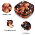 thumbnail image 3 of Gingerbread Man Mini Plush Sanitary Napkin Pouch - Makeup Bag, Period Bags for School, Small Travel Toiletry Bag for Women - 4.7x6.6x6.6 in, 3 of 6