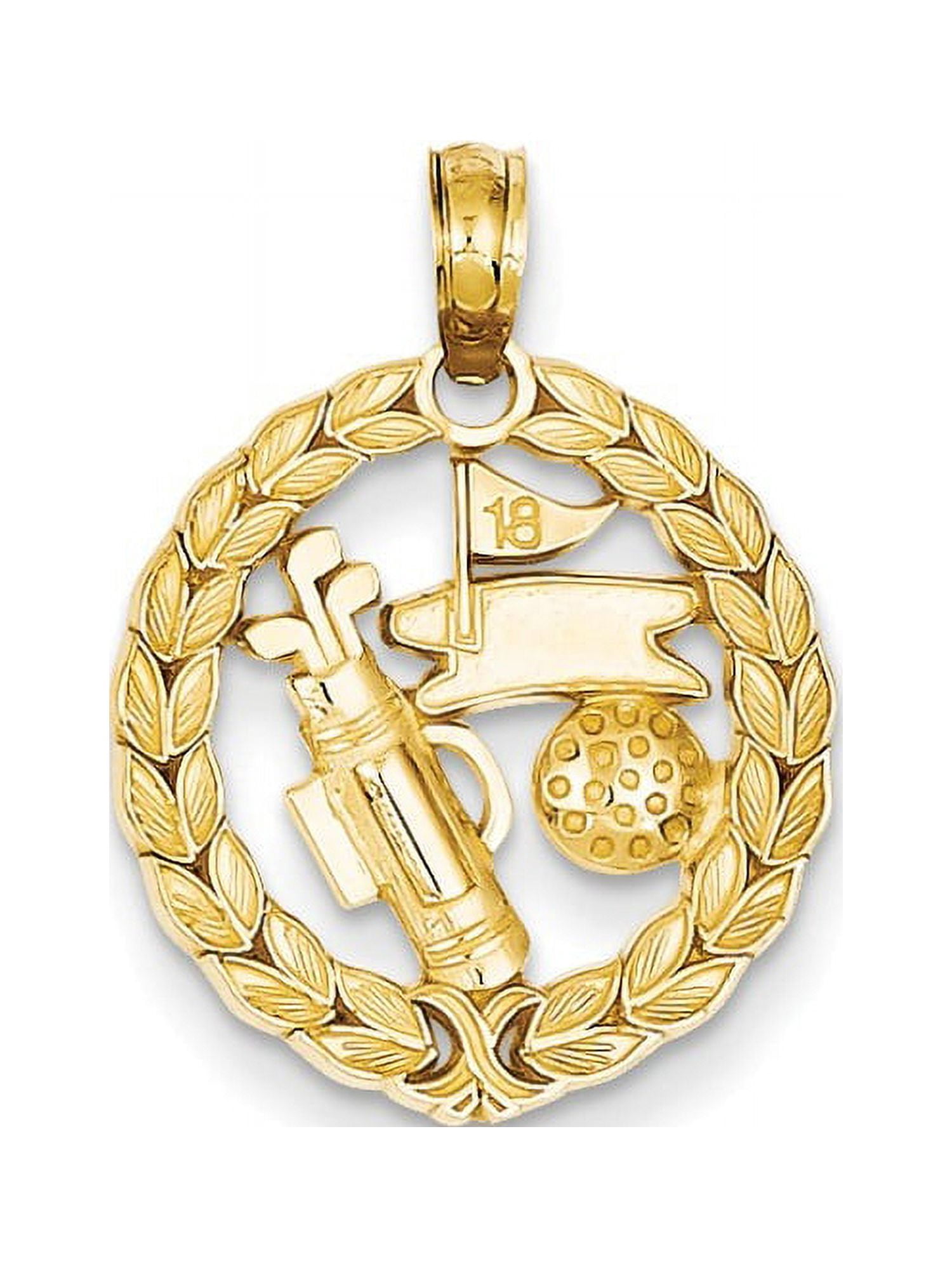 14k Yellow Gold Saint Francis Medal Necklace – 23mm Pendant, Religious Jewelry Gift For Women