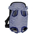 thumbnail image 5 of Small Pets Dog Carrier Backpack Sling Mesh Travel Puppy Shoulder Bag Chest Pack(White Stripe/S), 5 of 8