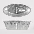 thumbnail image 6 of VeZee 5Lb. Aluminum Disposable Oval Loaf Pan - Heavy-Duty Eco-Friendly Cookware - Easy Cleaning - 12Ct, 6 of 6
