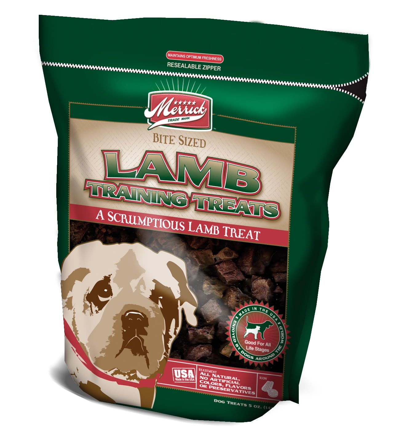 Merrick Pet Treats MP06017 Bite Size Lamb Training Treats, 5oz