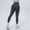 Black, variant on Women's High Waist Seamless Yoga Pants, Lifting Washed Workout Leggings, Soft Stretch Fitness Running Pants Blue S