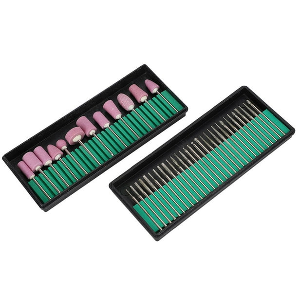 JUEGO DE AGUJAS DE BROCAS PARA UNADAS, FRESA PARA PULIR UNAS, HERRAMIENTA DE ACCESORIOS PARA MANICURA Y PEDICURA, LIMA DE UMAS, BROCAS PARA CUTÍCULAS PARA MANICURA, PEDICURA,