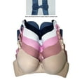 thumbnail image 2 of Pack of 6 Pieces Women's Wired Basic Regular Padded Everyday Bras A/B/C/D/DD (34C), 2 of 3