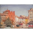 thumbnail image 2 of Jan Ciągliński 14x11 Black Ornate Wood Framed Double Matted Museum Art Print Titled: Valladolid (1899), 2 of 5