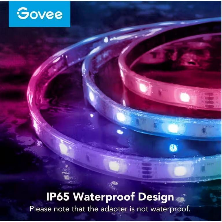 Govee 32.8ft RGBIC WiFi LED Strip Lights with Voice Control & Music Mode