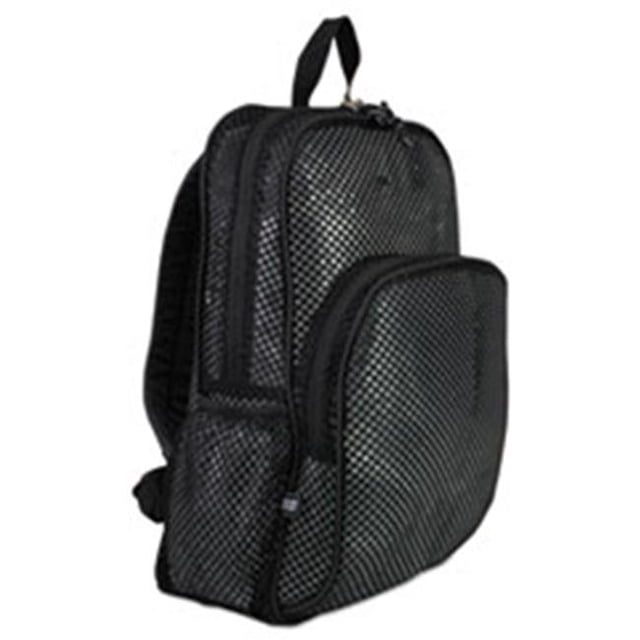 EST Sac à Dos en Maille, Noir - 12 x 5.5 x 17.5 Po.