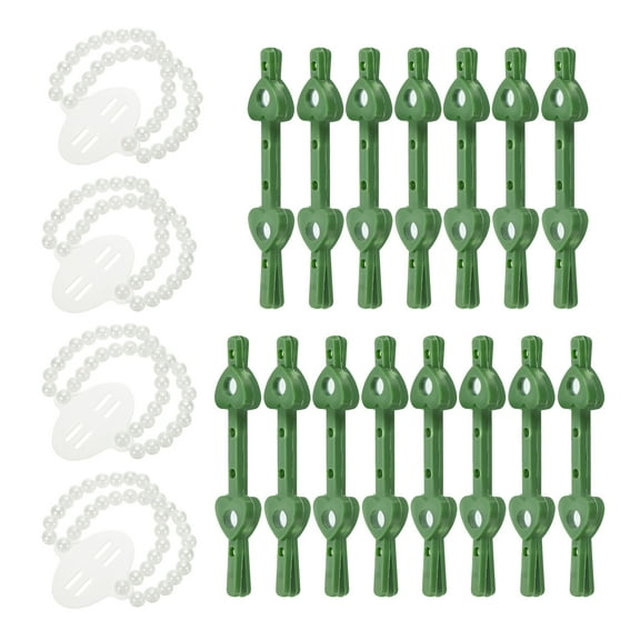 Uxcell Floral Boutonnieres Magnet Corsage Brooches with 4 Pcs Elastic Pearl Wrist Bands, 15 Pairs