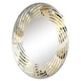 thumbnail image 2 of Designart "Opulent Hiding Hues" Abstract Spiral Round Wall Mirror - Oval Printed Decorative Mirror - Multiple Color Options, 2 of 5