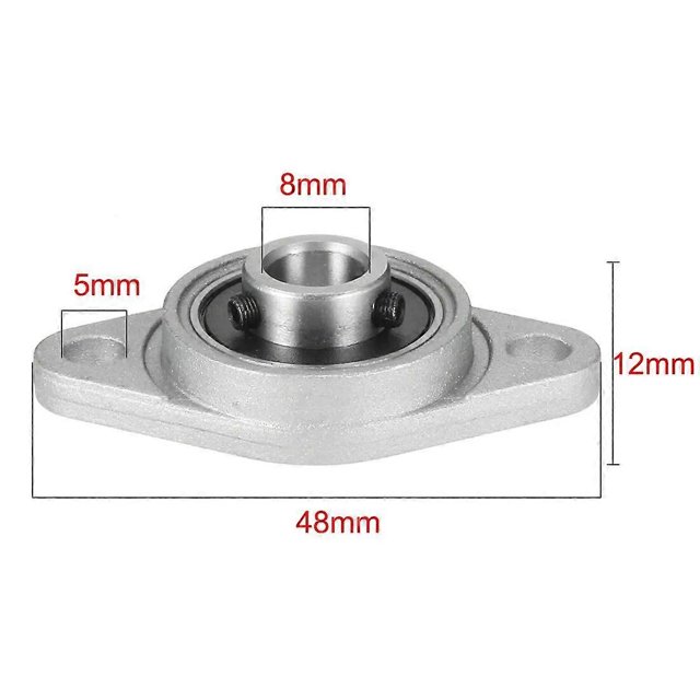 10PCS KFL000 KFL004 KFL005 KFL006 KFL08 KL08 FL08 08 8 12mm Pillow Block rhombic Bearing ZINC Alloy Insert Linear Bearing Shaft