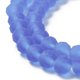 thumbnail image 4 of Transparent Glass Beads Strands Faceted Frosted Rondelle Medium Slate Blue 4mm Hole: 1mm about 113~115pcs/strand 41~42cm, 4 of 4