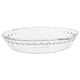 thumbnail image 2 of Molde redondo de vidrio para hornear, antiadherente, con borde ondulado suave, para tartas de manzana, calabaza y tartas de olla, transparente, 18 cm., 2 of 6