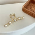 thumbnail image 3 of Fofosbeauty 2PC Pearl Hair Clips for Women Girls, Non-slip Strong Hold Jaw Clips, Gift for Thick Thin Curly Hair, Claw Clips, Pearls&White Diamonds + Pearls&Black Diamonds, 3 of 6