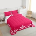 thumbnail image 3 of Feelyou Damask Floral Queen Comforter Set, Western Hippie Mandala Bedding Set, 3pcs, 3 of 8