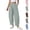 Green, variant on Plaid Pants for Women Barrel Pants 2026 Summer Casual Loose Fit Wide Leg Lounge Gingham Trousers Spring Fashion Beach Bottoms Green 2XL