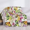 thumbnail image 3 of Yiaed Butterflies2 Print Blanket Throw Blanket Soft Cozy Flannel Blanket for Home Bed Sofa Couch Chair-40"x30", 3 of 6