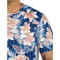 thumbnail image 2 of Floral sweat resistant Pocket T-Shirt Orange Blue Multi 7XL, 2 of 4
