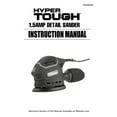 Hyper Tough 1.5 Amp Corded Detail Sander with Dust Bag, Vacuum Hose