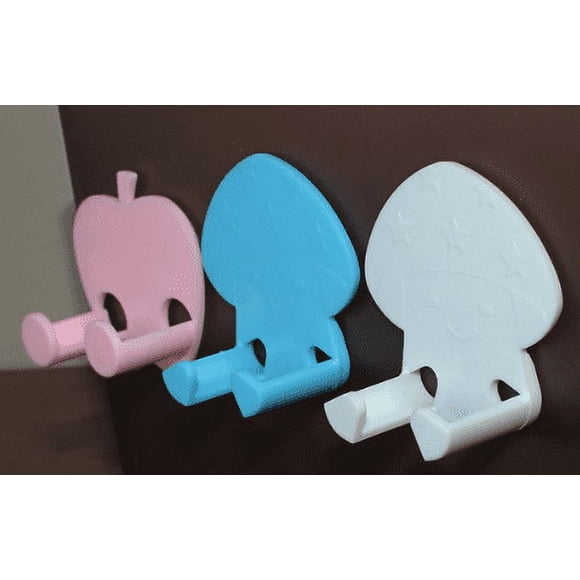 Plug Holder Wall Plug Holder Plug Storage Rack Kitchen Plug Holder Home Plug Holder Multi Functional Wall Plug Holder Self Adhesive Storage Hook Home Kitchen Hanging Decor Blue