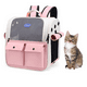 thumbnail image 1 of Mochila Plegable Transportadora Bolsa Mascotas Perro Gato Xtellar rosa, 1 of 4