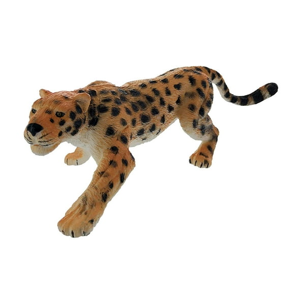 GiftExpress Jumbo Realistic Looking Safari Animals - Vinyl Assorted Zoo Animal Figures Elephant Tiger Jaguar Rhino and Zebra Educational Gift and Party Favors Toys for Kids and Classroom (Jaguar)