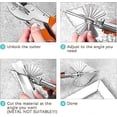 thumbnail image 4 of 1 cortador de inglete multiángulo mejorado, cortes de 45 a 135 grados, herramienta de corte para pequeños trabajos de inglete y proyectos de bricolaje., 4 of 5