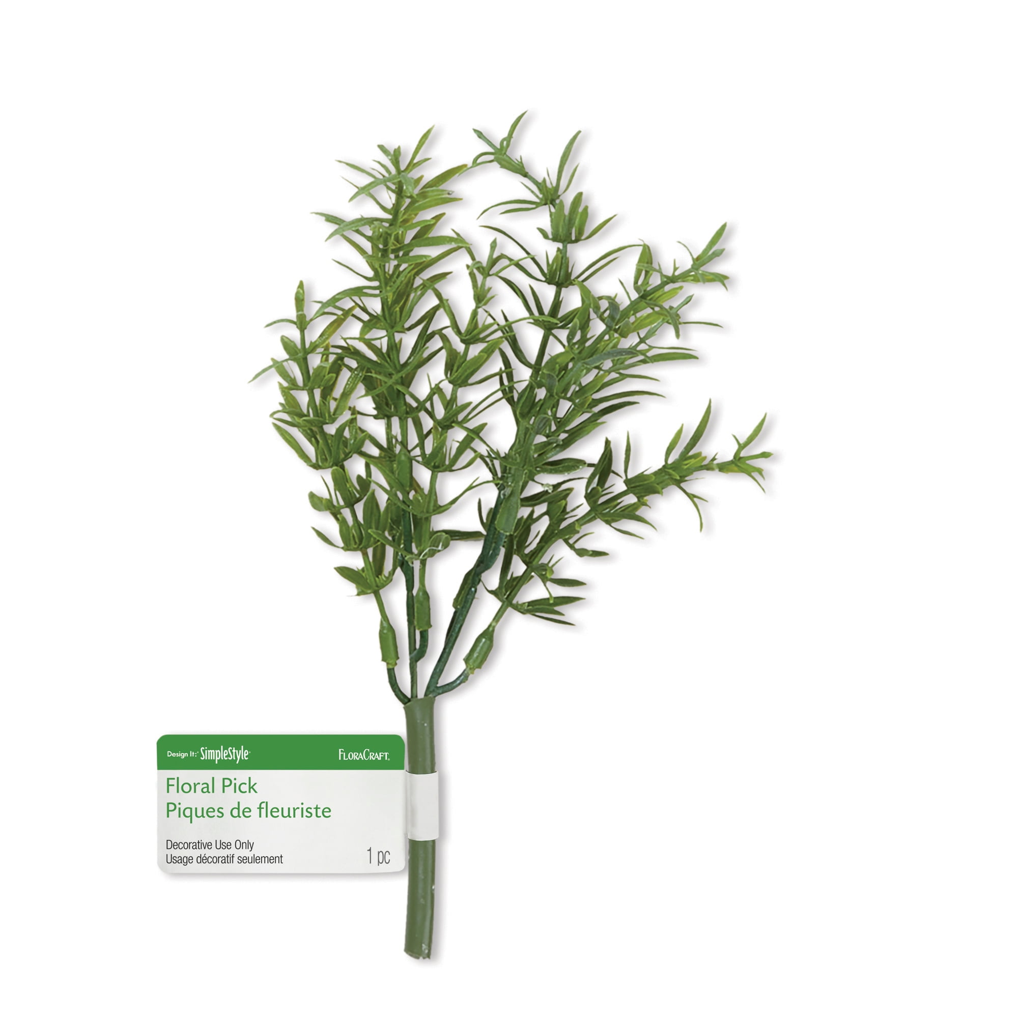 FloraCraft Artificial Herb Pick 4 Inch x 7.5 Inch Rosemary