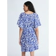thumbnail image 3 of Free Assembly Women's Square Neck Mini Dress, Sizes XS-XXL, 3 of 5