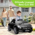 thumbnail image 3 of JIMUPARK 12V Licensed Mercedes-Benz CLS 350 Kids Ride On w/Remote Control,Music, Bluetooth, LED Lights, Slow Start, Spring Suspension, Electric Cars Toys for Toddlers Boys Girls Aged 2+, Black, 3 of 9