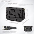 thumbnail image 7 of ZUXONGSY Halloween Bat Spider Web Print Shoulder Handbag for Women Lightweight Crossbody Travel Purse Casual Satchel with Adjustable Wide Strap for Shopping Working, 7 of 7