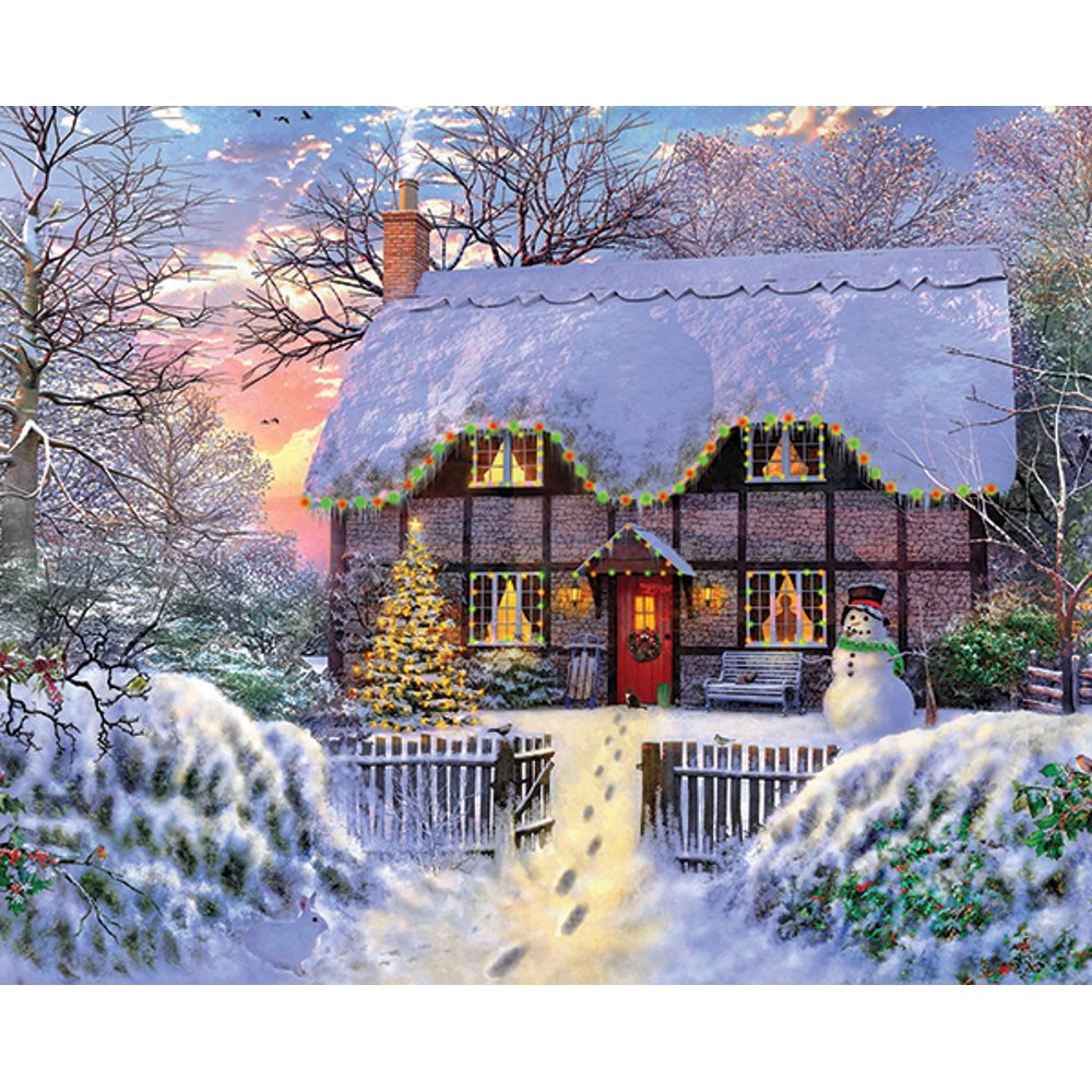 Springbok's 1000 Piece Jigsaw Puzzle Yuletide Cottage