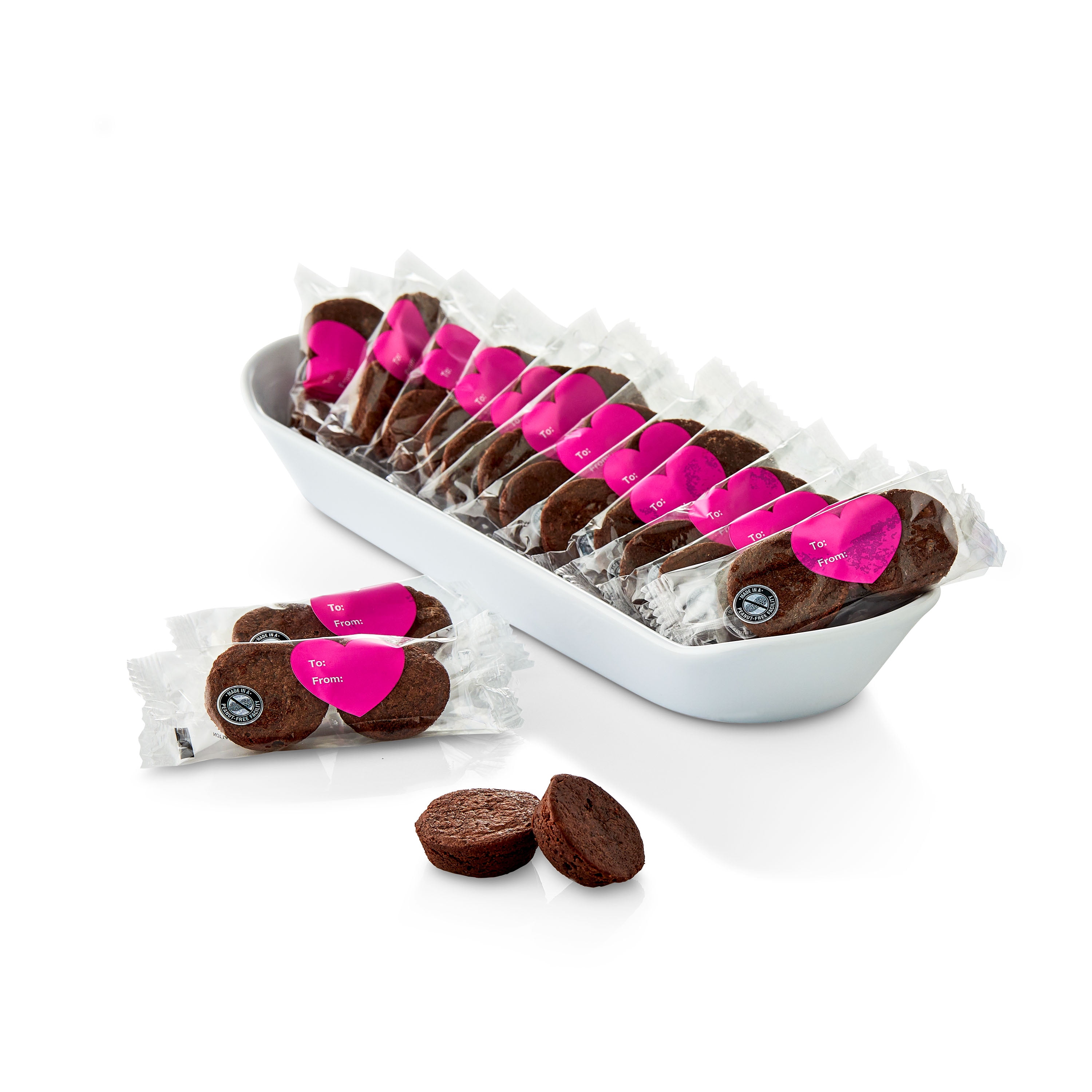 Freshness Guaranteed Valentine's Day Brownie Bites 18.7 oz, 14 Count (Fudgy, Baked, Sweet Dessert)