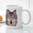 thumbnail image 3 of CafePress - Wolf_300Dpi_Clr[1] Mugs - 11 oz Ceramic Mug - Novelty Coffee Tea Cup, 3 of 4
