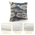 thumbnail image 4 of ONETECH Fish Throw Pillow Cover Vintage Ocean Sea Fish Animals EEL Seafood Theme Pillow Cases Home Decorative Cushion Cover for Bed Sofa, 4 of 5