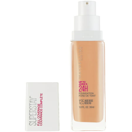 Maybelline Super Stay Full Coverage Liquid Foundation Makeup, Nude (Best Foundation For Wrinkles 2019)