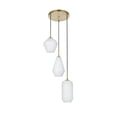 thumbnail image 4 of Gene 3 light Black and Frosted white glass pendant, 4 of 7