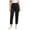#02 Black 【Mix, Match & Rotate: Stock Up on Daily Colors】, variant on Women's Soft Blend Stretchy Yoga Pants, Mid Elastic Waist Slim Fit, Pockets, Casual Lounge Athletic Gym Fitness, Trousers for Women | UKHCCC,Army Green L