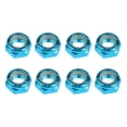 thumbnail image 2 of 8 Pcs Boulons d'Axe d'Essieu de Roue de Camion de Planche à Roulettes Écrous Accessoires de longboard Bleu, 2 of 8
