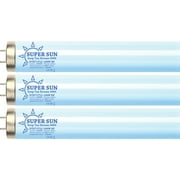 Super Sun Deep Tan Xtreme 9000 Twist F71T12 100-120W Biping Tanning Bulbs 12 Pack