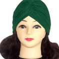 thumbnail image 2 of Lumistal Turbans for Women Soft Pre Tied Knot Pleated African Head Wraps Cancer Turban Cap Chemo Headwrap Head Wear Turban Ear Cap Satin Bonnet Cap K One Size, 2 of 2