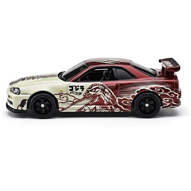 Hot Wheels Nissan Skyline GT-R BNR34 Godzilla Pop Culture Premium