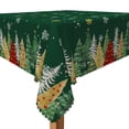thumbnail image 3 of Tchckioa Green Christmas Snowflakes Tablecloth,Waterproof Square Table Cloth Cover for Kitchen,70x70 Inch, 3 of 7