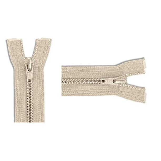 5 Nylon Coil Beige YKK Jacket Separating Medium Weight Zippers Choose Your Length Color