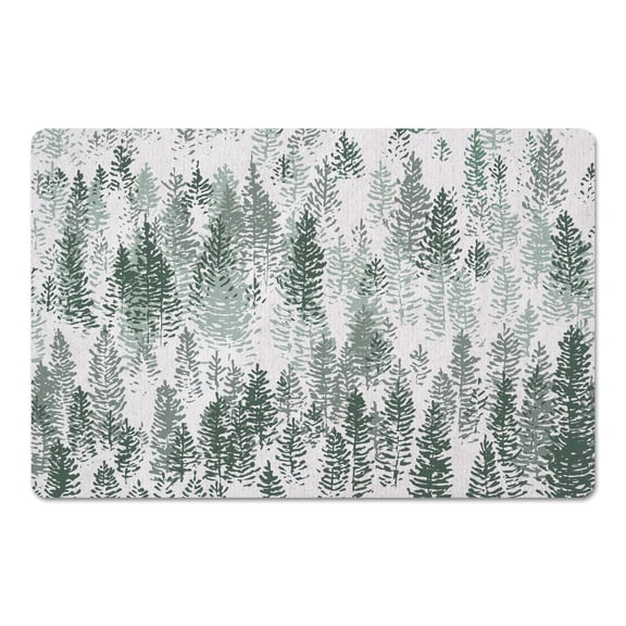 Creative Products Foggy Evergreens 27x18 Floor Mat