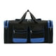 thumbnail image 2 of Bolsa de gimnasio para mujer, bolsa de viaje, bolsa de lona, ​​gran capacidad, ligera, para guardar equipaje con correa, bolso de mano portátil, bolso negro azul, 2 of 8